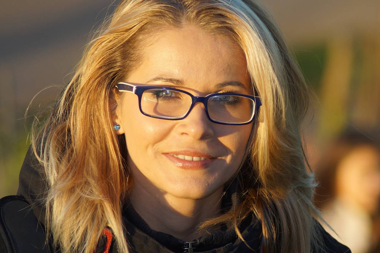 Blonde Woman Glasses